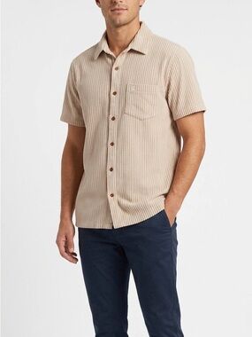 DANDY DEL MAR striped ribbed terry cloth shirt